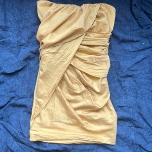 Elizabeth and James gold mini Helena dress